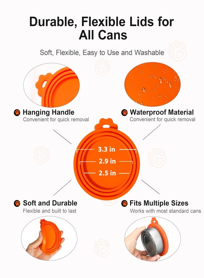 Anyongora Can Covers for Pet Food Cans – 4-Pack Silicone Can Lids for Cats and Dogs, Airtight and Safe for Pets, Dishwasher Safe, Cat Food Lid Set for Home, Travel, or Boarding Use - Image 5